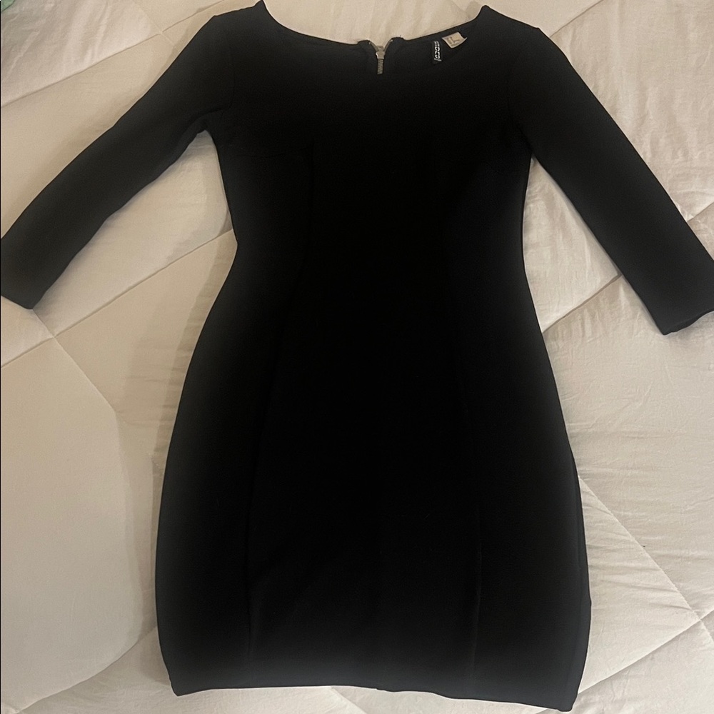 H&M Black Long Sleeve Dress